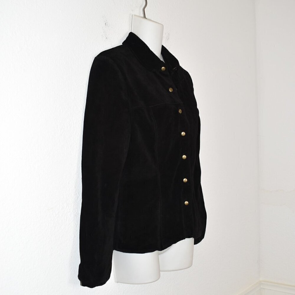 BCBG MaxAzria Suede Jacket Sz S Western Cowgirl Boho Rodeo Neutral - Picture 4 of 16
